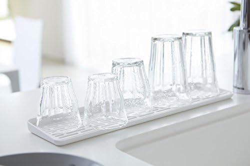 יאמאזאקי שוקע פלסטיק זכוכית ביתית | מגש ניקוז, גודל אחד, לבן